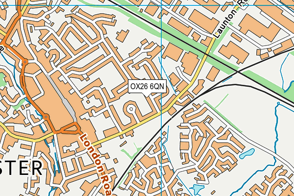 OX26 6QN map - OS VectorMap District (Ordnance Survey) OX26 6QN map - OS VectorMap District (Ordnance Survey)