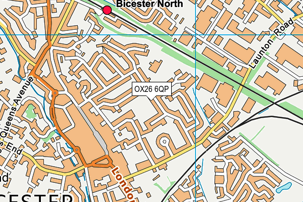 OX26 6QP map - OS VectorMap District (Ordnance Survey) OX26 6QP map - OS VectorMap District (Ordnance Survey)