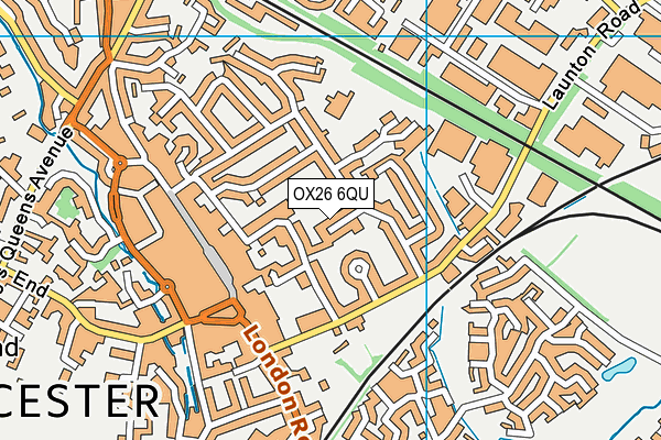 OX26 6QU map - OS VectorMap District (Ordnance Survey) OX26 6QU map - OS VectorMap District (Ordnance Survey)
