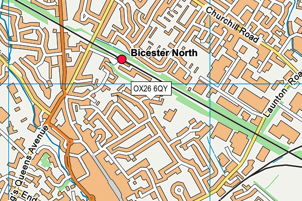 OX26 6QY map - OS VectorMap District (Ordnance Survey)