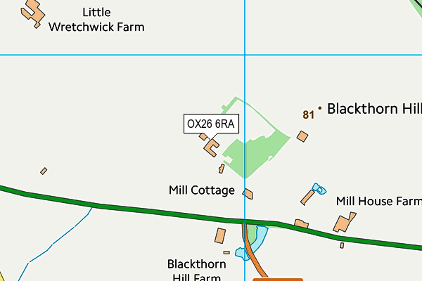 OX26 6RA map - OS VectorMap District (Ordnance Survey) OX26 6RA map - OS VectorMap District (Ordnance Survey)