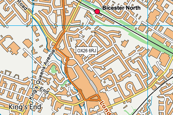 OX26 6RJ map - OS VectorMap District (Ordnance Survey) OX26 6RJ map - OS VectorMap District (Ordnance Survey)
