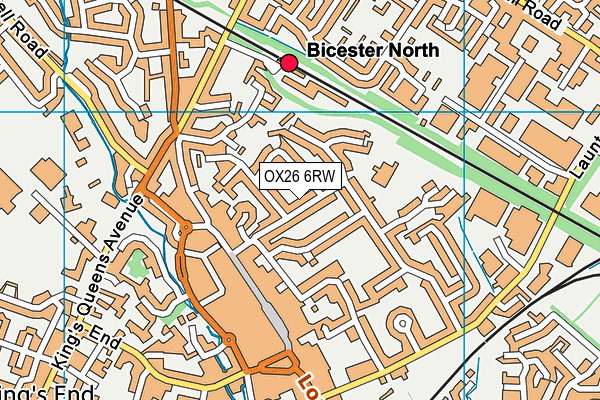 OX26 6RW map - OS VectorMap District (Ordnance Survey) OX26 6RW map - OS VectorMap District (Ordnance Survey)
