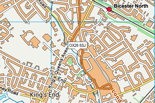 OX26 6SJ map - OS VectorMap District (Ordnance Survey) OX26 6SJ map - OS VectorMap District (Ordnance Survey)