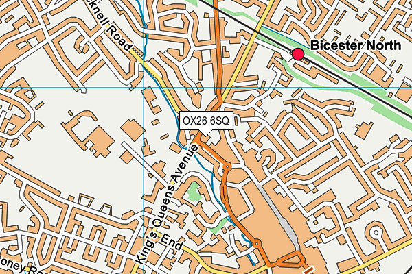 OX26 6SQ map - OS VectorMap District (Ordnance Survey) OX26 6SQ map - OS VectorMap District (Ordnance Survey)