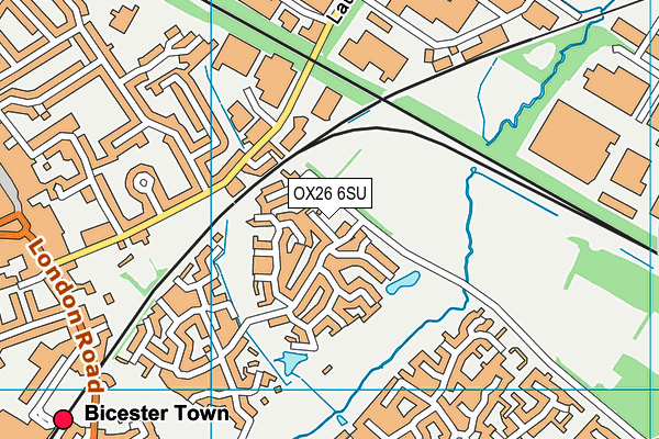 OX26 6SU map - OS VectorMap District (Ordnance Survey) OX26 6SU map - OS VectorMap District (Ordnance Survey)