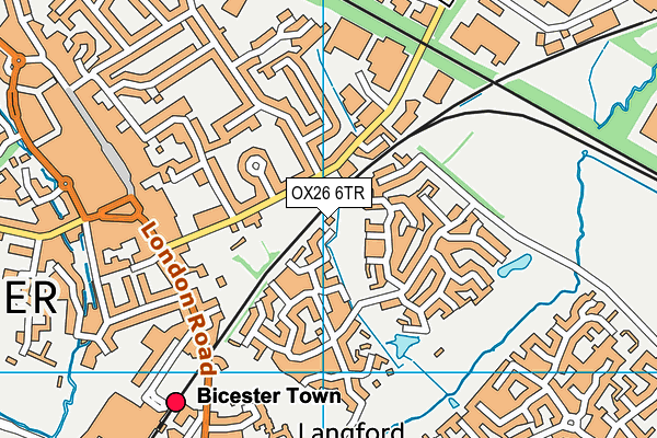 OX26 6TR map - OS VectorMap District (Ordnance Survey)