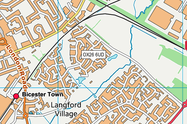 OX26 6UD map - OS VectorMap District (Ordnance Survey) OX26 6UD map - OS VectorMap District (Ordnance Survey)