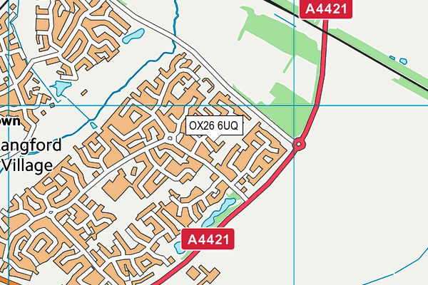 OX26 6UQ map - OS VectorMap District (Ordnance Survey) OX26 6UQ map - OS VectorMap District (Ordnance Survey)