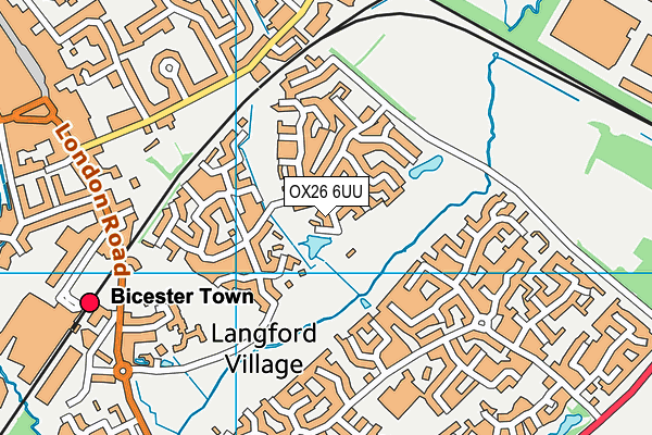 OX26 6UU map - OS VectorMap District (Ordnance Survey) OX26 6UU map - OS VectorMap District (Ordnance Survey)