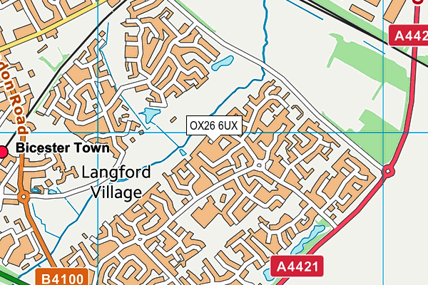 OX26 6UX map - OS VectorMap District (Ordnance Survey) OX26 6UX map - OS VectorMap District (Ordnance Survey)