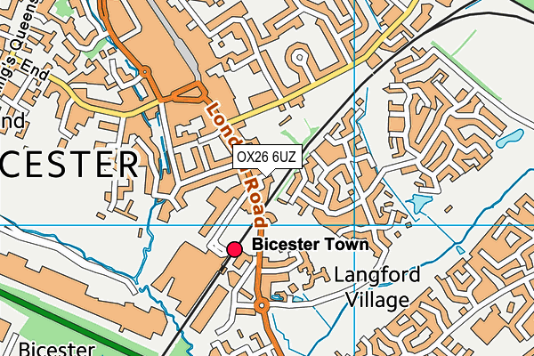 OX26 6UZ map - OS VectorMap District (Ordnance Survey) OX26 6UZ map - OS VectorMap District (Ordnance Survey)