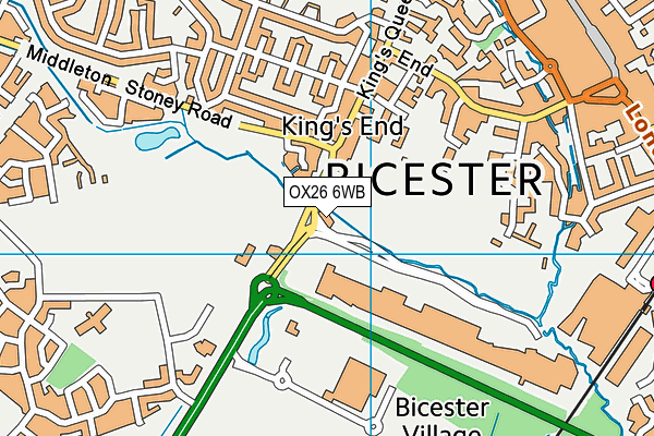 OX26 6WB map - OS VectorMap District (Ordnance Survey)