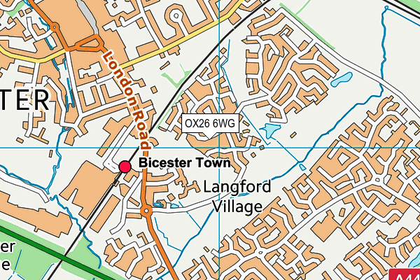 OX26 6WG map - OS VectorMap District (Ordnance Survey) OX26 6WG map - OS VectorMap District (Ordnance Survey)