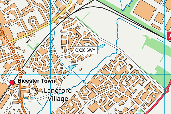OX26 6WY map - OS VectorMap District (Ordnance Survey) OX26 6WY map - OS VectorMap District (Ordnance Survey)