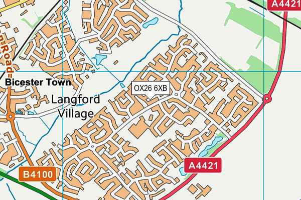 OX26 6XB map - OS VectorMap District (Ordnance Survey) OX26 6XB map - OS VectorMap District (Ordnance Survey)