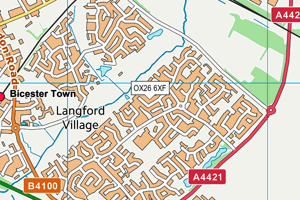 OX26 6XF map - OS VectorMap District (Ordnance Survey) OX26 6XF map - OS VectorMap District (Ordnance Survey)