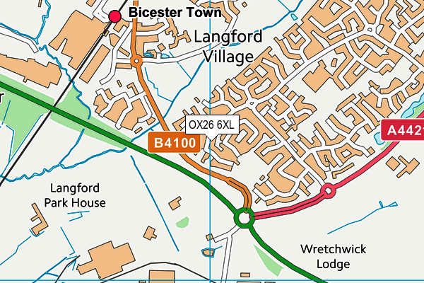 OX26 6XL map - OS VectorMap District (Ordnance Survey) OX26 6XL map - OS VectorMap District (Ordnance Survey)