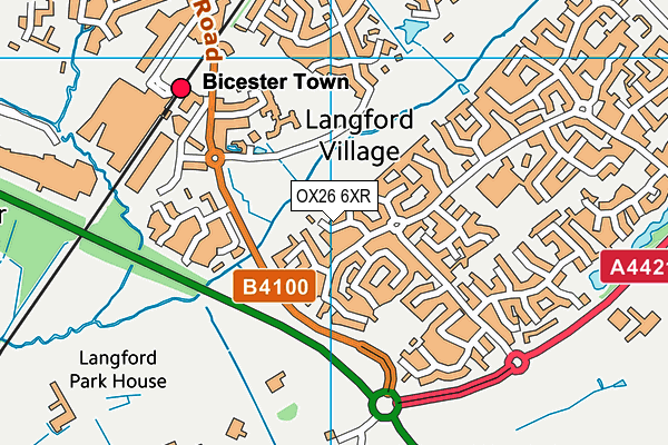 OX26 6XR map - OS VectorMap District (Ordnance Survey) OX26 6XR map - OS VectorMap District (Ordnance Survey)