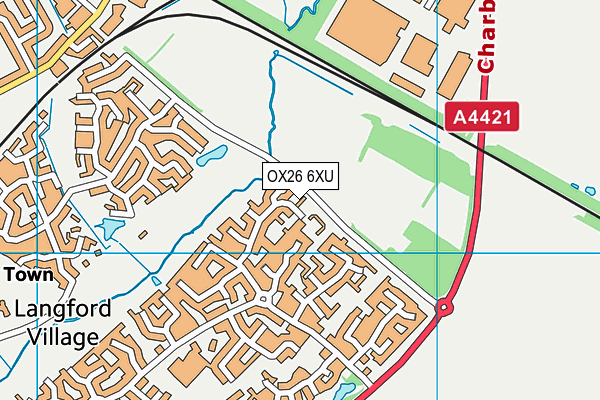 OX26 6XU map - OS VectorMap District (Ordnance Survey) OX26 6XU map - OS VectorMap District (Ordnance Survey)