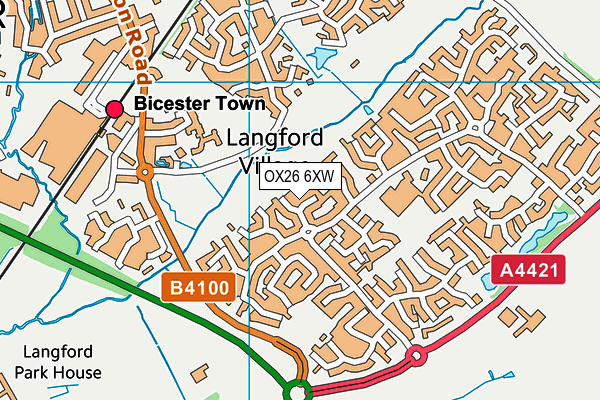 OX26 6XW map - OS VectorMap District (Ordnance Survey) OX26 6XW map - OS VectorMap District (Ordnance Survey)