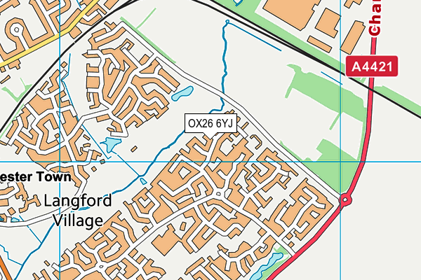 OX26 6YJ map - OS VectorMap District (Ordnance Survey)