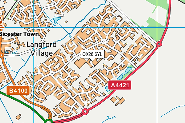 OX26 6YL map - OS VectorMap District (Ordnance Survey) OX26 6YL map - OS VectorMap District (Ordnance Survey)