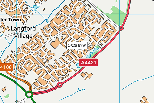 OX26 6YW map - OS VectorMap District (Ordnance Survey) OX26 6YW map - OS VectorMap District (Ordnance Survey)