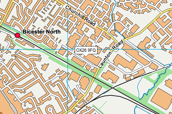 OX26 9FQ map - OS VectorMap District (Ordnance Survey) OX26 9FQ map - OS VectorMap District (Ordnance Survey)