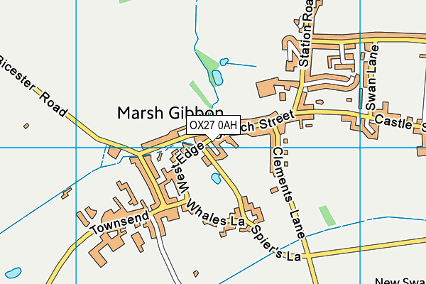 OX27 0AH map - OS VectorMap District (Ordnance Survey)