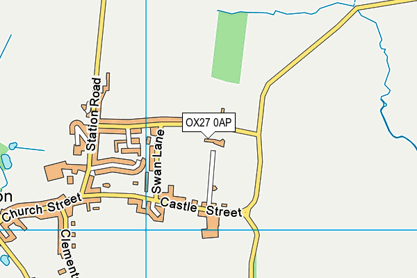 OX27 0AP map - OS VectorMap District (Ordnance Survey) OX27 0AP map - OS VectorMap District (Ordnance Survey)