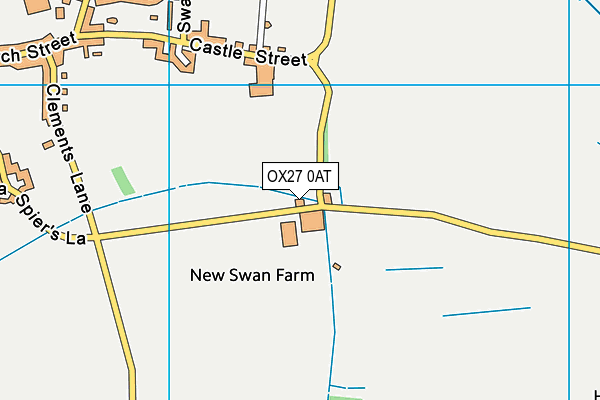 OX27 0AT map - OS VectorMap District (Ordnance Survey)