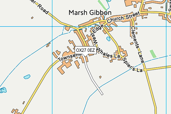 OX27 0EZ map - OS VectorMap District (Ordnance Survey) OX27 0EZ map - OS VectorMap District (Ordnance Survey)