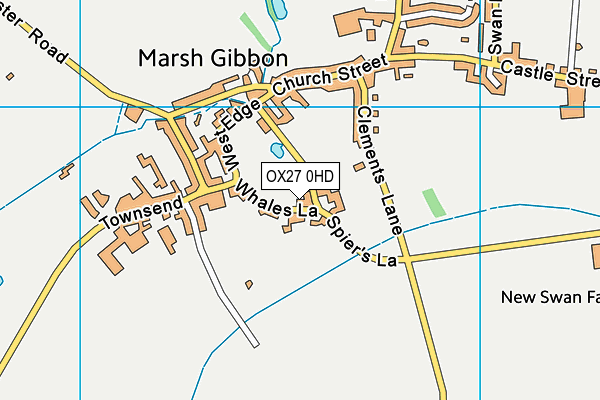 OX27 0HD map - OS VectorMap District (Ordnance Survey)