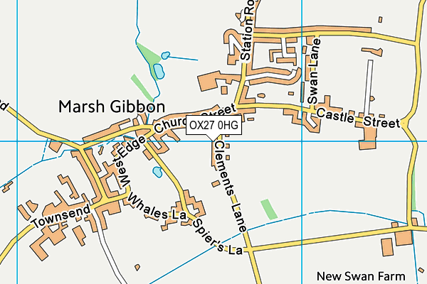 OX27 0HG map - OS VectorMap District (Ordnance Survey) OX27 0HG map - OS VectorMap District (Ordnance Survey)