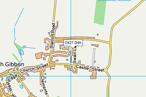 OX27 0HH map - OS VectorMap District (Ordnance Survey)