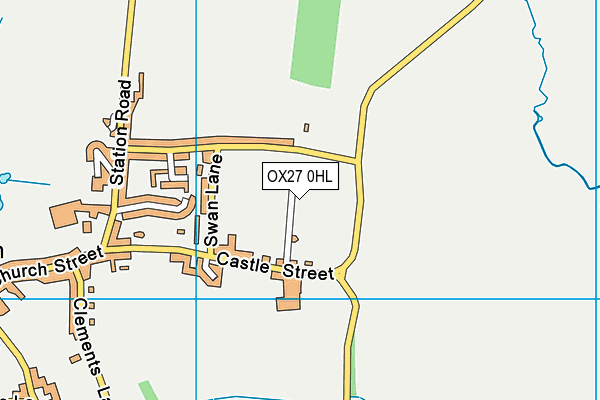 OX27 0HL map - OS VectorMap District (Ordnance Survey) OX27 0HL map - OS VectorMap District (Ordnance Survey)