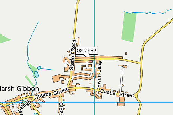 OX27 0HP map - OS VectorMap District (Ordnance Survey) OX27 0HP map - OS VectorMap District (Ordnance Survey)