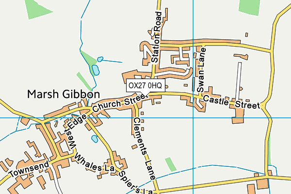OX27 0HQ map - OS VectorMap District (Ordnance Survey)