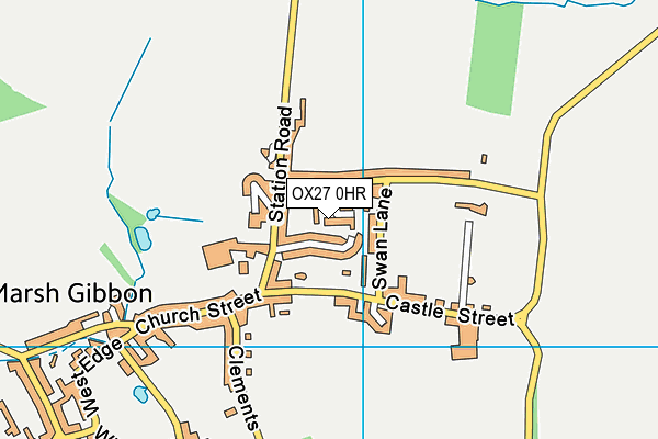 OX27 0HR map - OS VectorMap District (Ordnance Survey) OX27 0HR map - OS VectorMap District (Ordnance Survey)