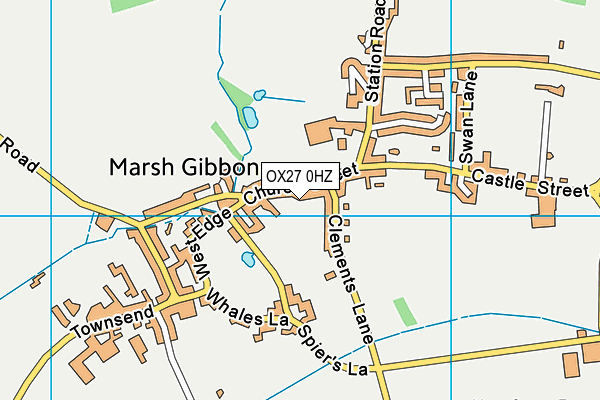 OX27 0HZ map - OS VectorMap District (Ordnance Survey)
