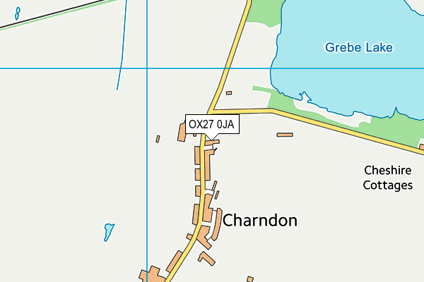 OX27 0JA map - OS VectorMap District (Ordnance Survey) OX27 0JA map - OS VectorMap District (Ordnance Survey)