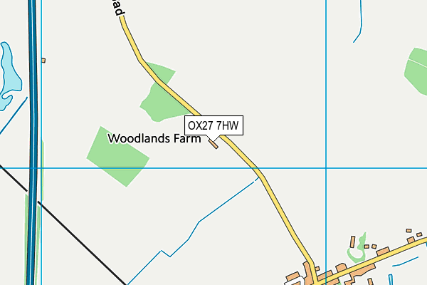 OX27 7HW map - OS VectorMap District (Ordnance Survey) OX27 7HW map - OS VectorMap District (Ordnance Survey)