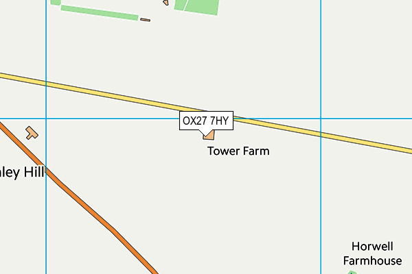 OX27 7HY map - OS VectorMap District (Ordnance Survey) OX27 7HY map - OS VectorMap District (Ordnance Survey)