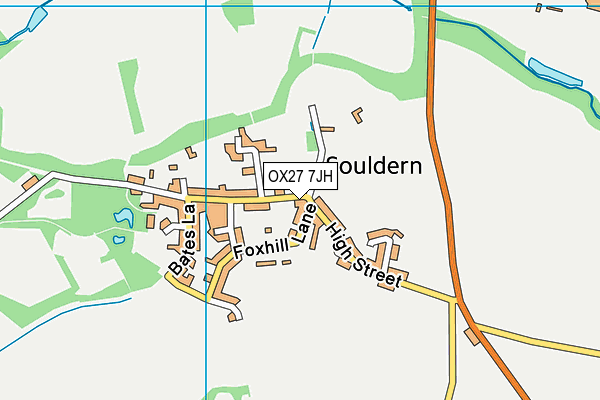 OX27 7JH map - OS VectorMap District (Ordnance Survey)