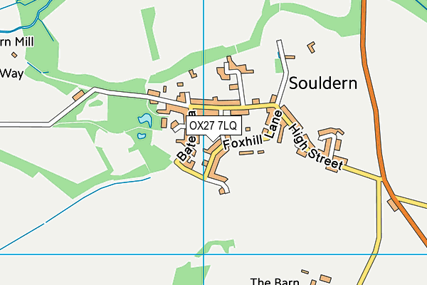 OX27 7LQ map - OS VectorMap District (Ordnance Survey) OX27 7LQ map - OS VectorMap District (Ordnance Survey)