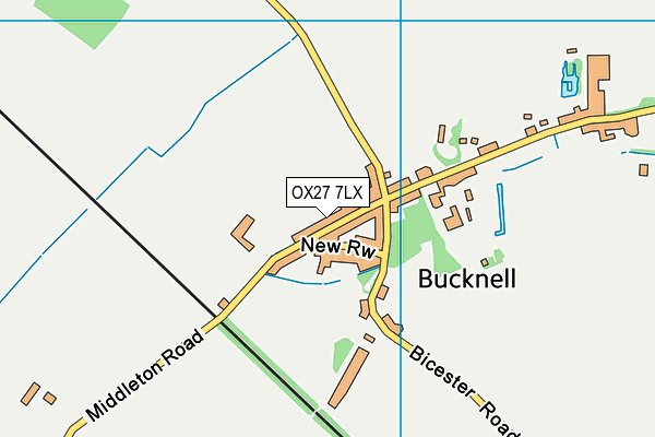 OX27 7LX map - OS VectorMap District (Ordnance Survey) OX27 7LX map - OS VectorMap District (Ordnance Survey)