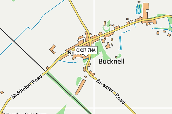 OX27 7NA map - OS VectorMap District (Ordnance Survey) OX27 7NA map - OS VectorMap District (Ordnance Survey)
