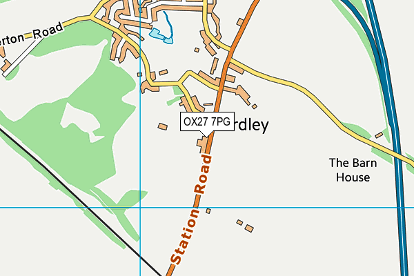 OX27 7PG map - OS VectorMap District (Ordnance Survey) OX27 7PG map - OS VectorMap District (Ordnance Survey)