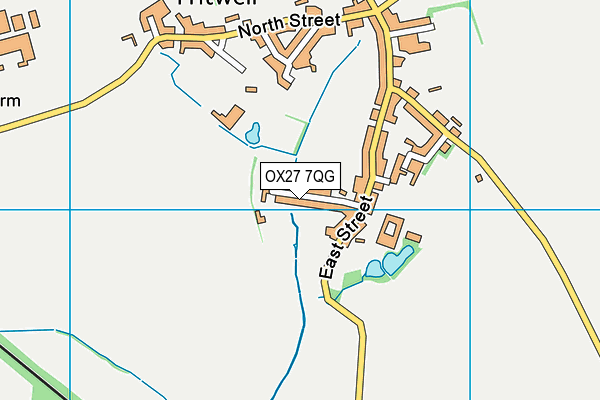 OX27 7QG map - OS VectorMap District (Ordnance Survey)